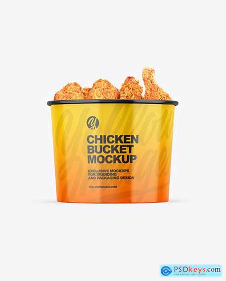 Glossy Bucket W- Chicken Mockup 97256