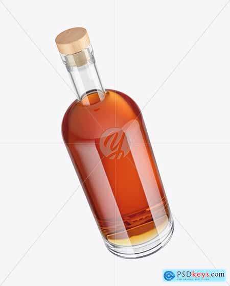 Whiskey Bottle with Wooden Cap Mockup 97188