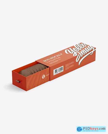 Chocolate Cookie Box Mockup 97500