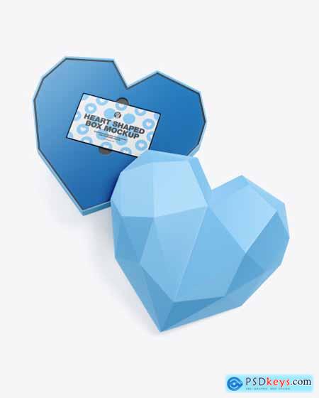 Heart Shaped Box with Card Mockup 97201