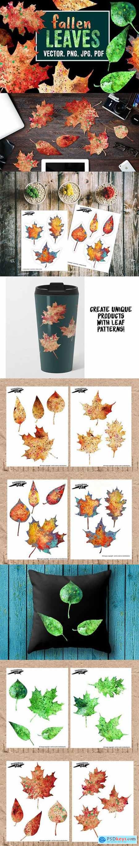 Fallen Leaves - 28 Colorful Elements 1213670
