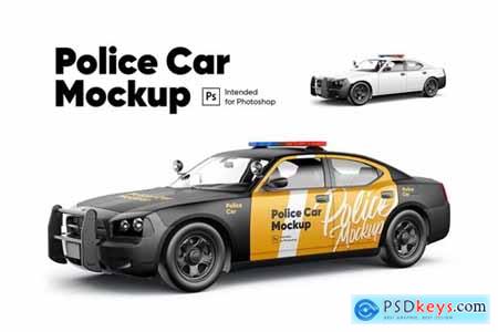 Police car Mockup