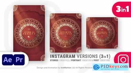 Instagram Ramadan Intro -- Ramadan Opener (3 in 1) (RED)(MOGRT) 36616577