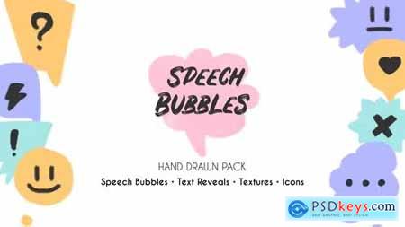Speech Bubbles Hand Drawn Pack 36627959
