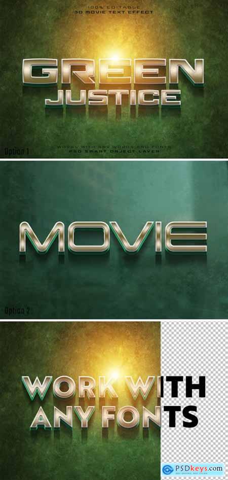 Cinematic Text Effect Mockup Superhero Movie Title 487660704