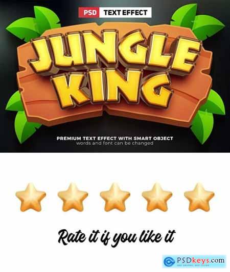 Jungle King 3D PSD Editable Texet Effect 36661762