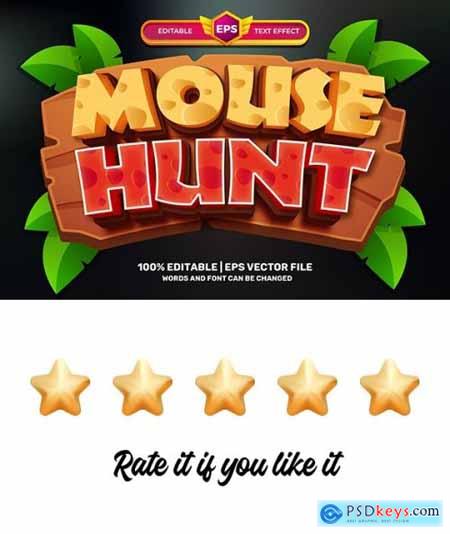 Mouse Hunt Cartoon Adventure 3D Editable Text Effect 36614161