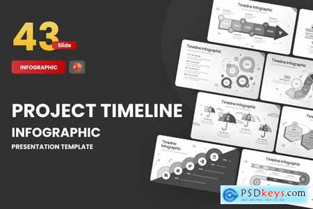Project Timeline 3 Doodle PowerPoint Template VY9532F