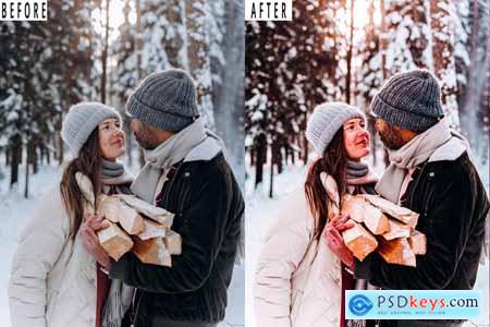 Winter Day Action Photoshop & Lightrom Presets 8CEPK55