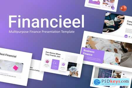 Financieel Business PowerPoint Template PPWKT82