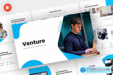 Venture - Startup Business Powerpoint, Keynote and Google Slides Template