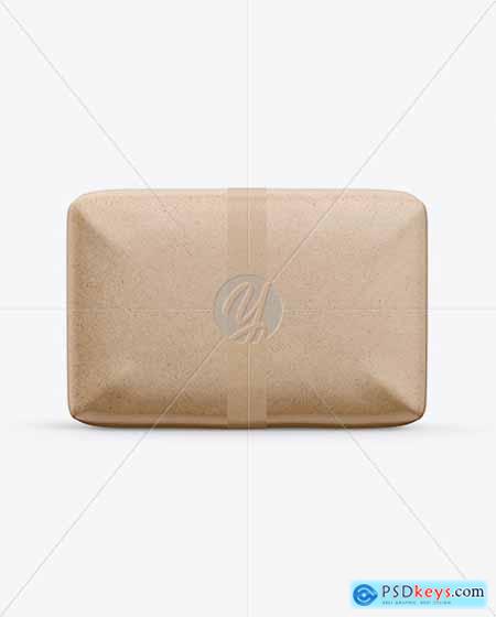 Kraft Soap Package Mockup - Front View 23102