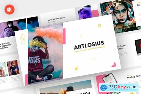 Artlosius - Grafitti Popart Powerpoint, Keynote and Google Slides Template