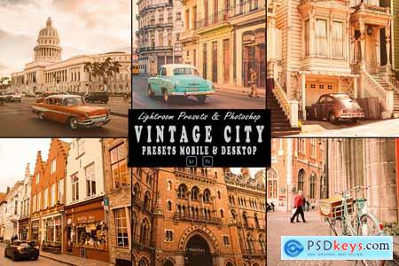 Vintage City Action Photoshop & Lightrom Presets MLTFVLC