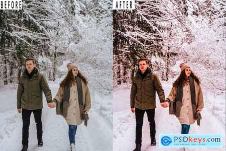 Winter Day Action Photoshop & Lightrom Presets 8CEPK55