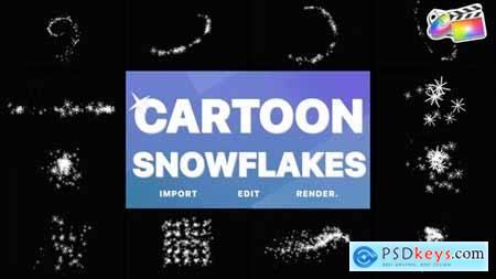 Cartoon Snowflakes And Snowfalls FCPX 36214248