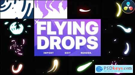 Flying Drops DaVinci Resolve 36335557