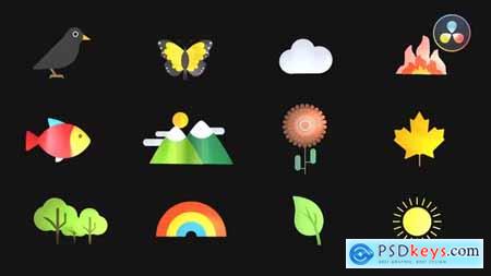 Nature Animated Icons 36670099