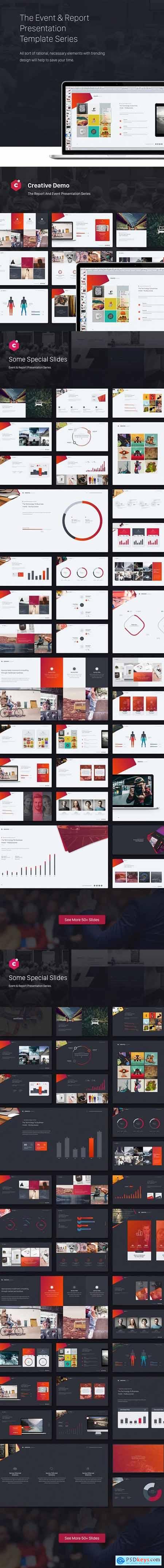 Creative Powerpoint Theme Event Report Theme Series