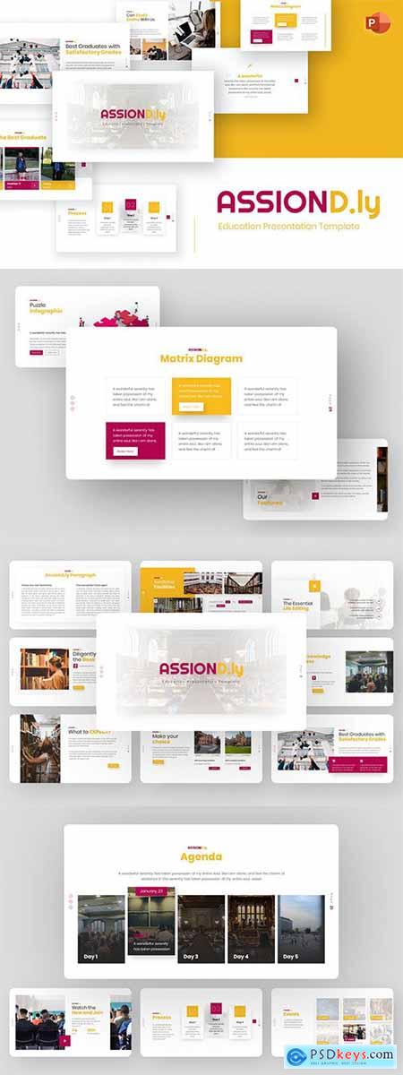 Assiond ly Education PowerPoint Template