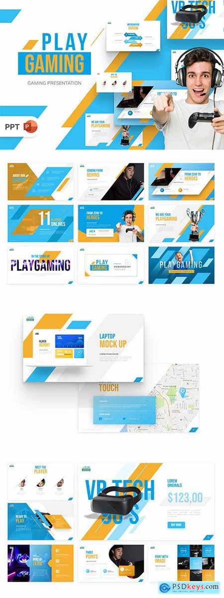 Play Gaming PowerPoint Template