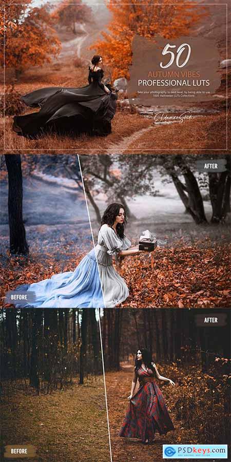 50 Autumn Vibes LUTs and Presets Pack