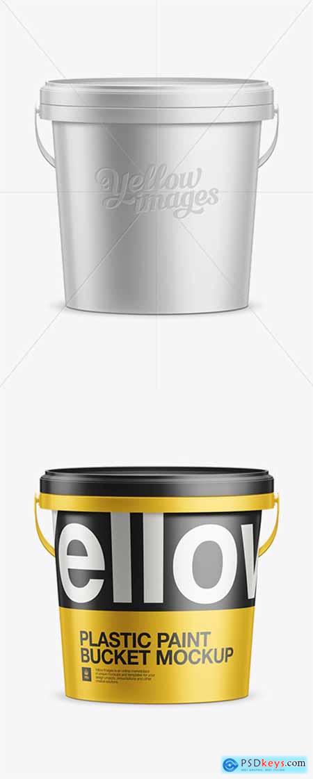 10L Plastic Paint Bucket Mockup 10915