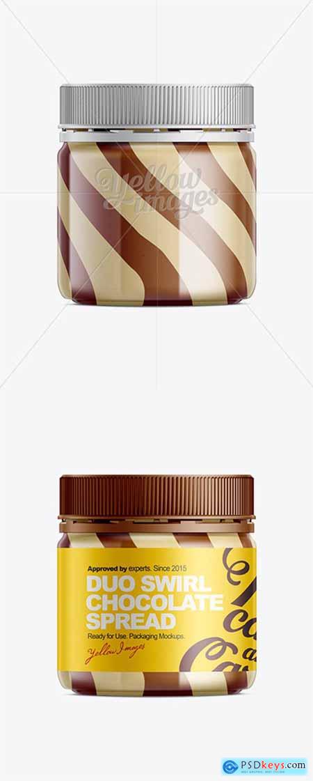 Duo Swirl Chocolate Spread Mockup 10537