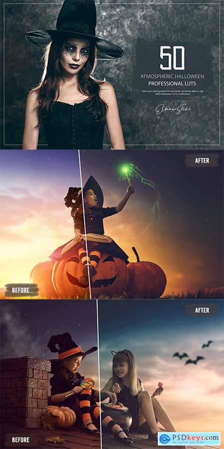 50 Atmospheric Halloween LUTs and Presets Pack