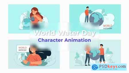 World Water Day Scene Animation Pack 36707931
