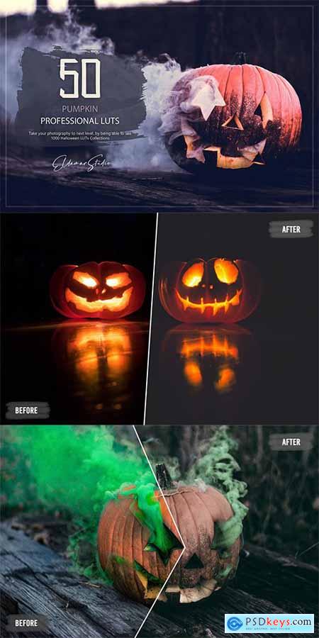 50 Pumpkin LUTs and Presets Pack