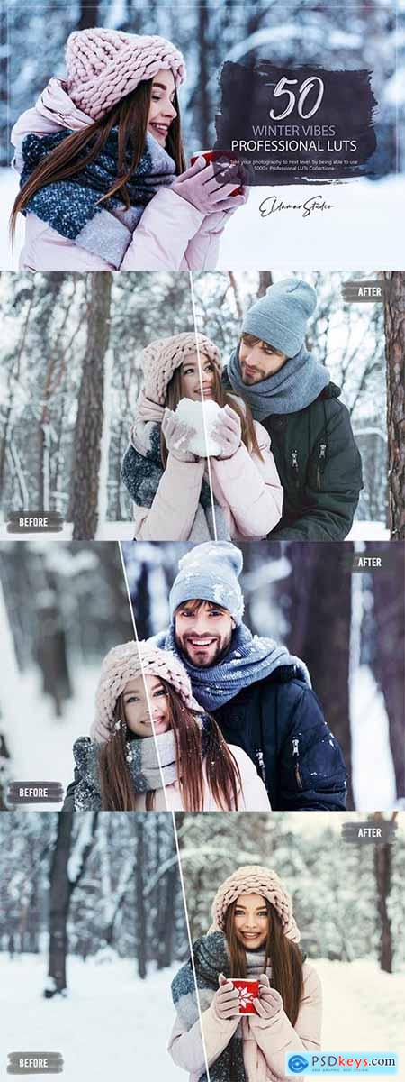 50 Winter Vibes LUTs and Presets Pack