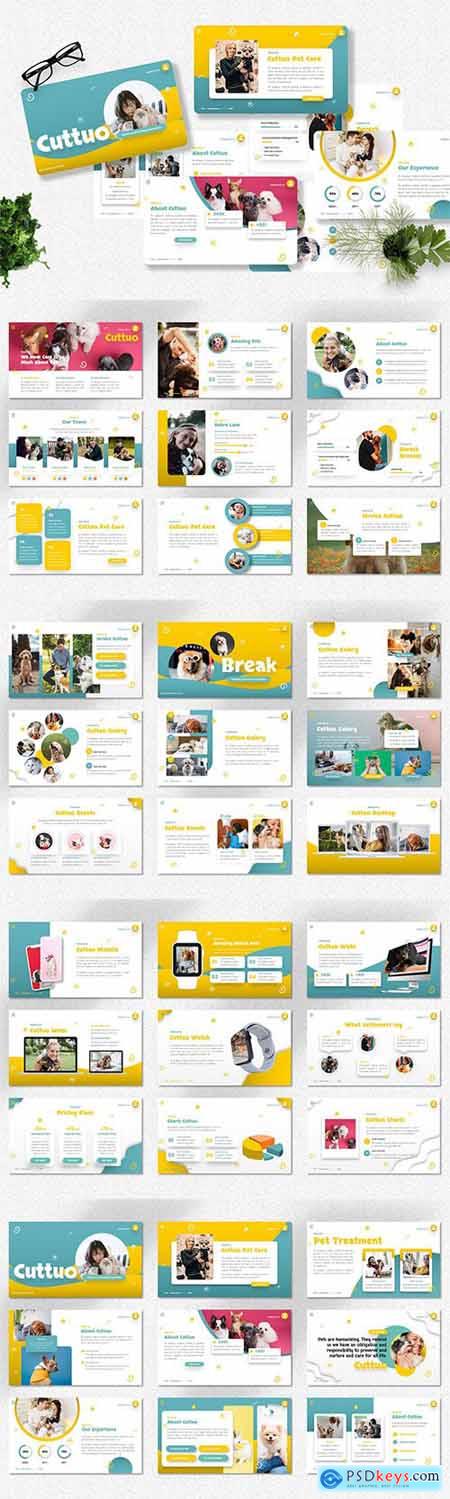 Cuttuo - Pets Care & Animal Powerpoint, Keynote and Google Slides Template