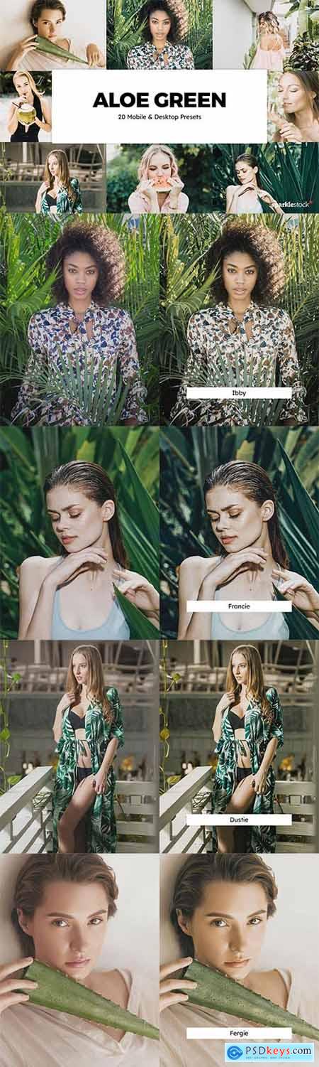 20 Aloe Green Lightroom Presets & LUTs