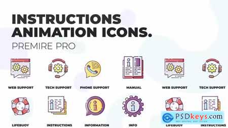 Instructions & Help Animation Icons (MOGRT) 36748814