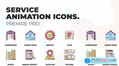 Service & Home Animation Icons (MOGRT) 36748826