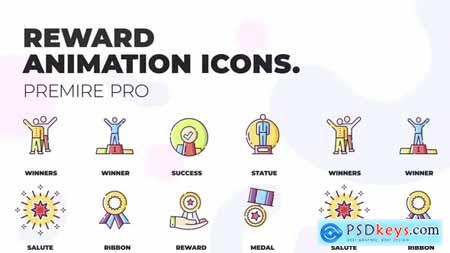 Reward & Success Animation Icons (MOGRT) 36748825