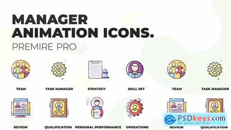 Manager & Strategy Animation Icons (MOGRT) 36748819