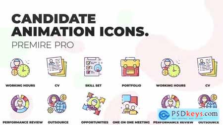 Candidate & Portfolio Animation Icons (MOGRT) 36748788