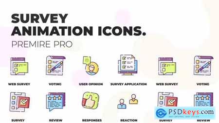 Survey & Opinions Animation Icons (MOGRT) 36748830