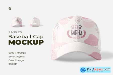 Velcro Snapback Baseball Cap Mockup 7037461