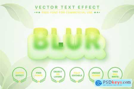Blur - Editable Text Effect 6781676