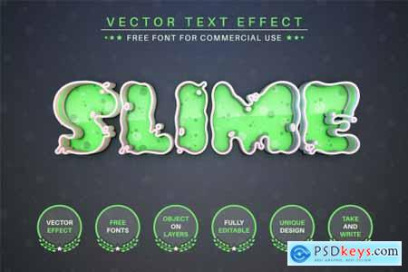 Slime - Editable Text Effect 6912039