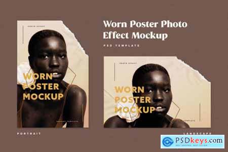 Ripped Paper Poster Mockup Set 5918806