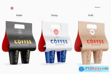 Coffee Cups and Holder Mockup 5686557