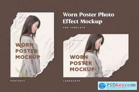 Ripped Paper Poster Mockup Set 5918806