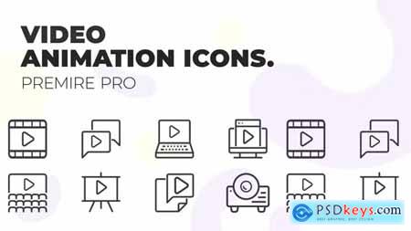 Video & Movies MOGRT UI Icons 36748782