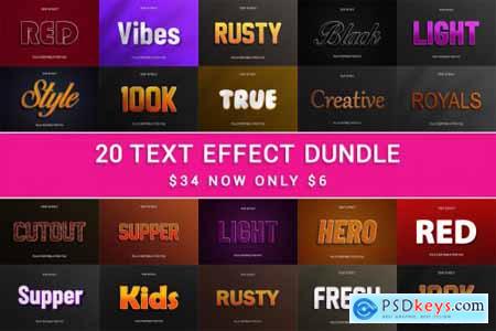 Editable 3D Text Effect Bundle