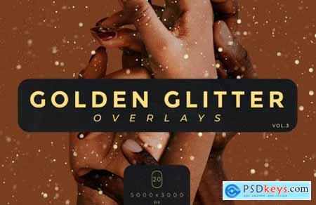 Golden Glitter Overlays Vol.3