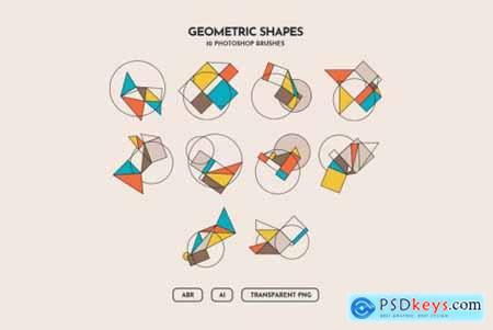 Abstract Geometric Shapes Photoshop Brushes